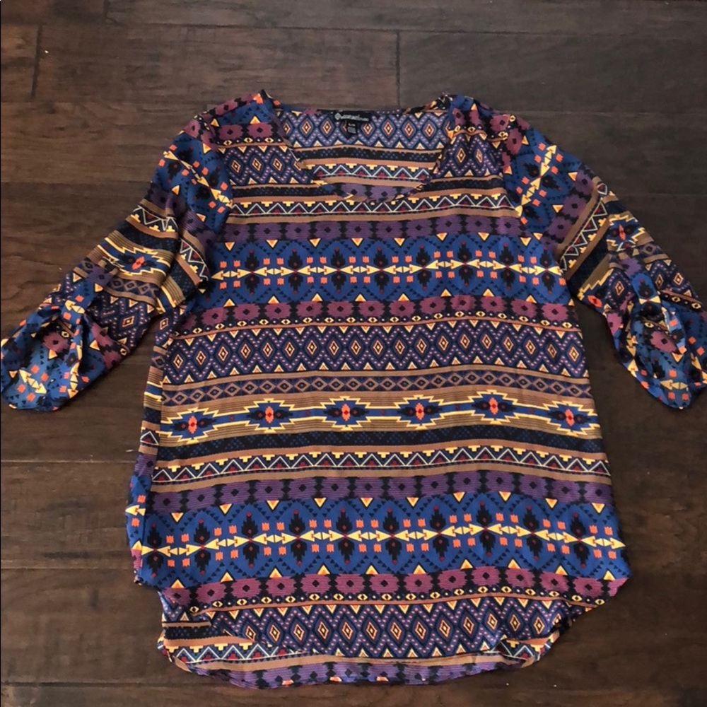 Native American pattern top